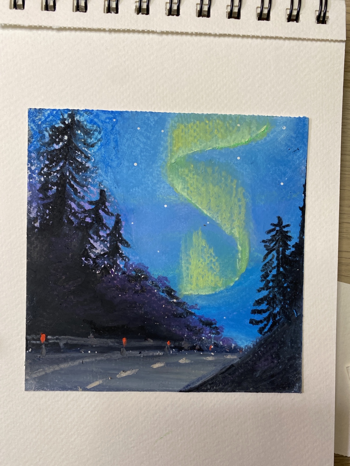 Aurora tra gli abeti
